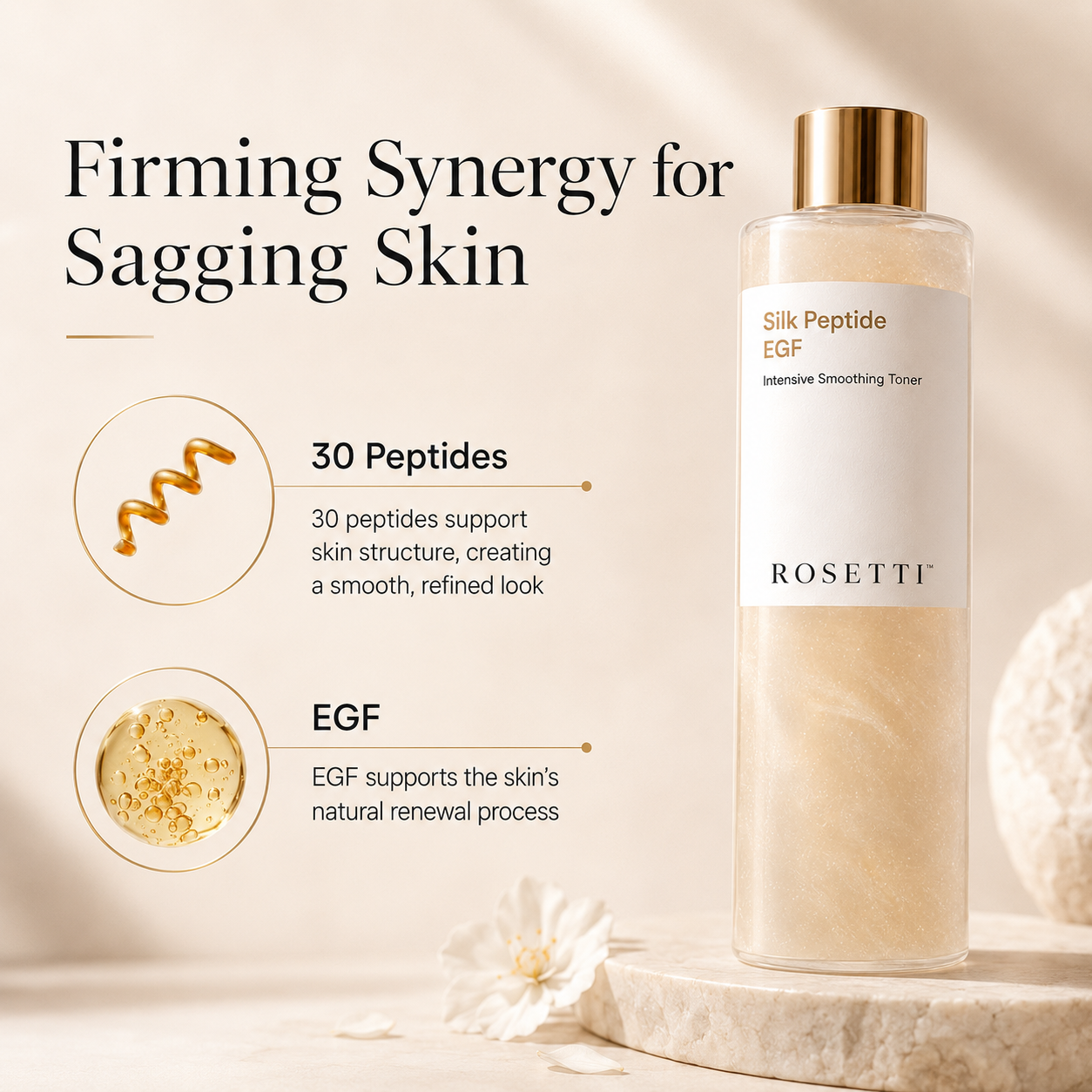 Rosetti Silk Peptide EGF Tox Toner